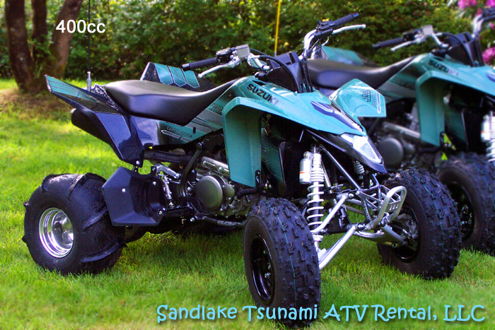 400cc LTZ-400 Suzuki Quadsport Quad with Sand Dune Paddles - Ready to ride on the Oregon Coast