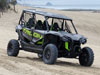 black honda talon 4-seater in the dunes